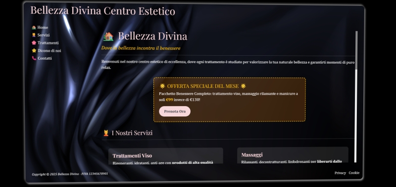 Bellezza Divina Website